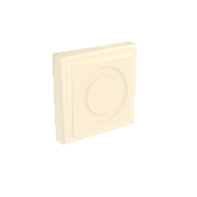 Розетка Vinyl 70х70 мм ваниль
