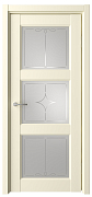 СХЕМА ЦАРГА-2 ПО Vinyl Эрмитаж-3 ЛЕВОЕ 700 ваниль стекло мателюкс с алмазной гравировкой "Галерея" 