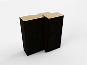 Деталь короба прямая EcoTex 70х26х2070 лиственница темная с уплотнителем 